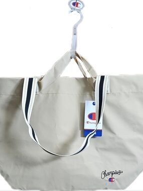Champion miller coated Beige shopper Tote bag totes bags new with Tags
